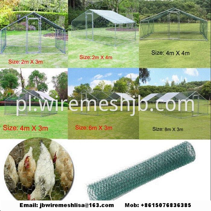 Hexagonal Mesh Chicken Cage House